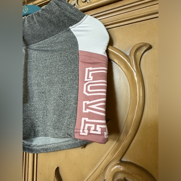 Roma Concept Shorts grey and pink & white side pockets sz Medium guc has LOVE - Picture 3 of 9